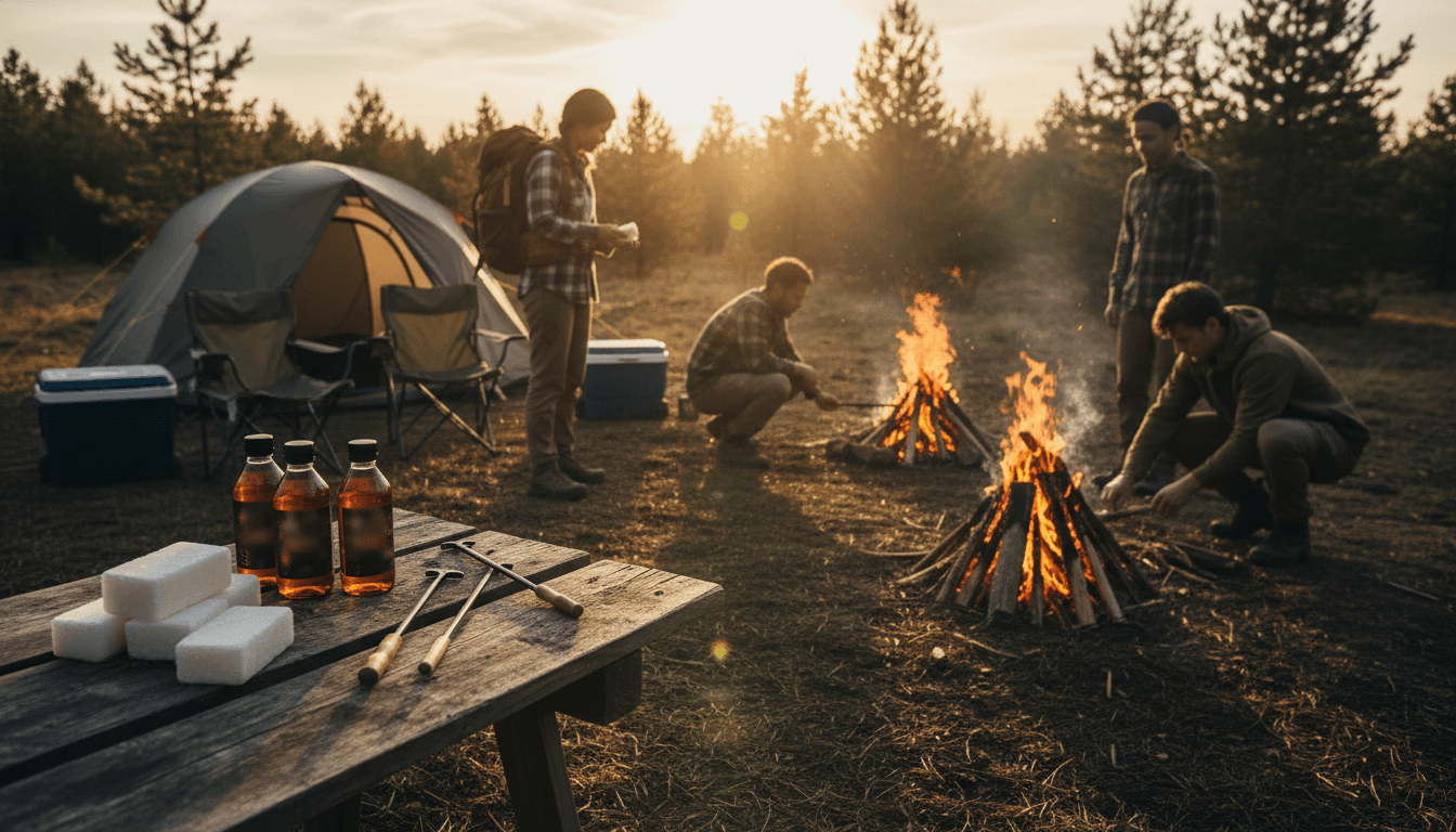 Group gathering enjoying outdoor experience in nature